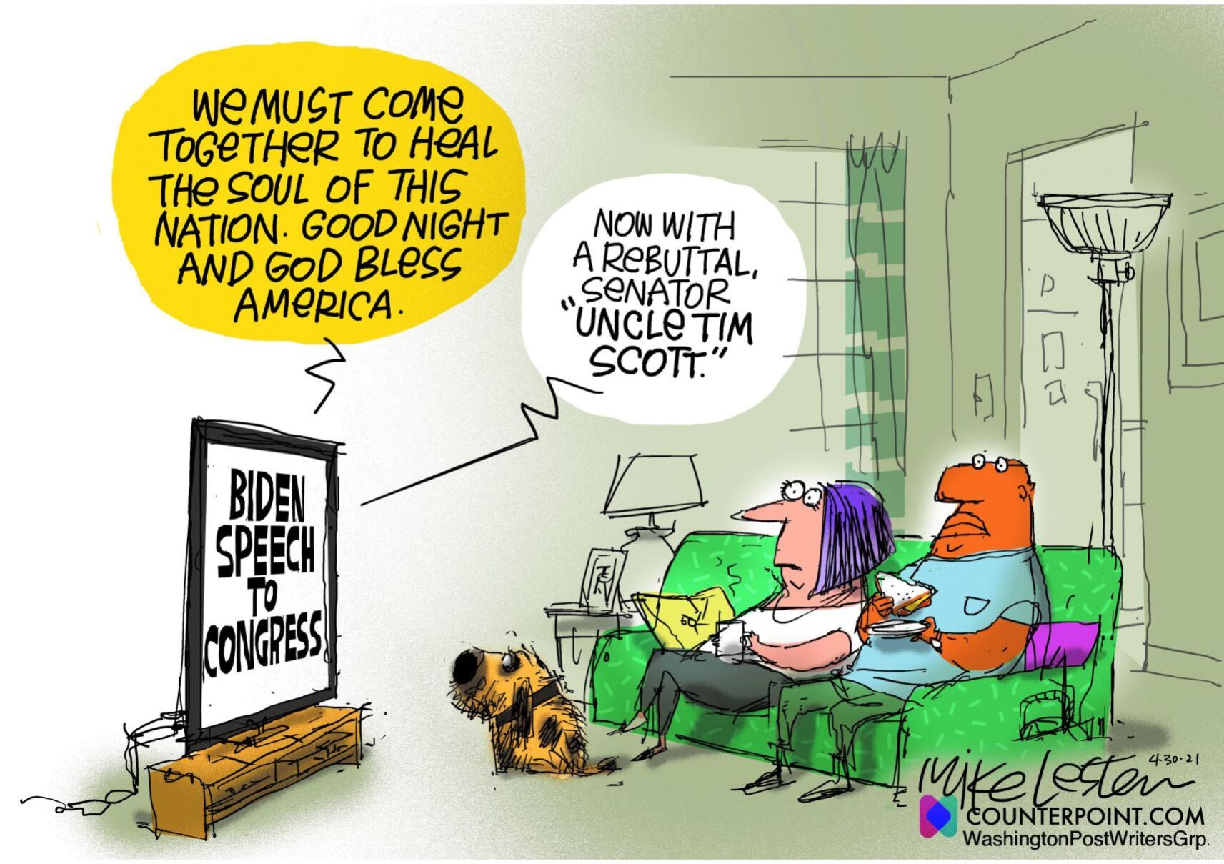 Mike Lester cartoon